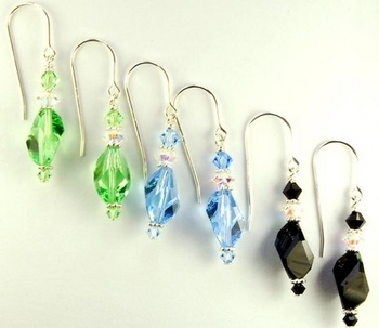 Contemporary Cubist Crystal Earrings Jewelry Design Ideas