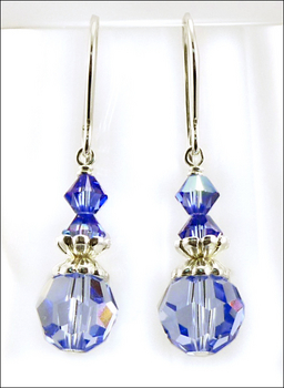 blue as can be earrings with sapphire swarovski crystal beads jewelry project kit custom kits - Earring Design Ideas blue as can be earrings with sapphire swarovski crystal beads jewelry project kit custom kits - Earring Design Ideas