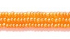 Czech Seed size 11 orange transparent luster