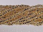 Czech Seed size 11 crystal w/14kt color lined transparent