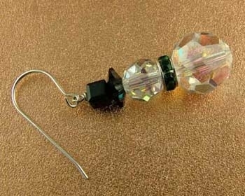 Step 2 Crystal Snowman Earrings