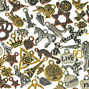 10 Antique Gold Pewter Rocking Horse Charms 20 x22mm 