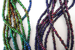 3mm x 2.5mm Micro Mirage Color-changing Mood Seed Bead - 18 Necklace  Strand