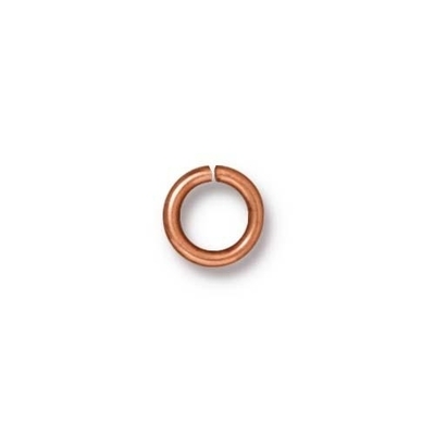 copper 8mm with 5mm I.D. - 16g open jumpring jumpring antique copper finish | Findings