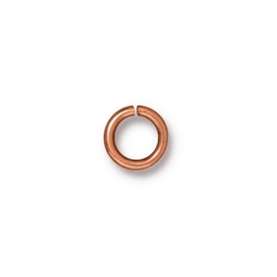 copper 8mm with 5mm I.D. - 16g open jumpring jumpring antique copper finish | jumpring