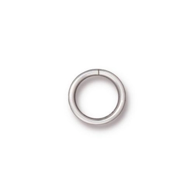 brass 10mm with 8mm I.D. - 18g open jumpring jumpring silver finish | jumpring