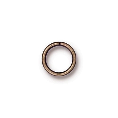 brass 10mm with 8mm I.D. - 18g open jumpring jumpring antique brass finish | Findings