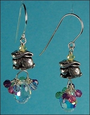 Bunny In A Basket Earrings Jewelry Design Ideas