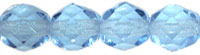 Czech Pressed Glass 6mm faceted round Alexandrite (color changing) transparent | Czech Pressed Glass