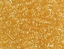 Japanese Miyuki Glass Seed Bead Size 11 - Pale Topaz -  Transparent Finish