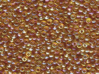 Seed Beads Miyuki Seed size 11 light topaz ab transparent iridescent | Miyuki seed