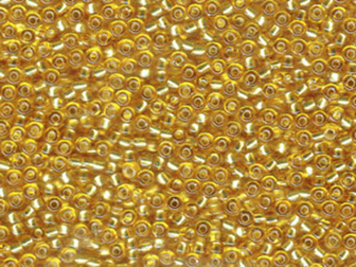 Japanese Miyuki Glass Seed Bead Size 11 - Dark Gold - Silver Lined