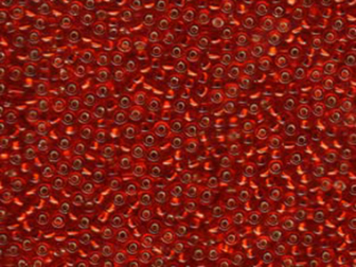 Japanese Miyuki Glass Seed Bead Size 11 - Ruby - Silver Lined