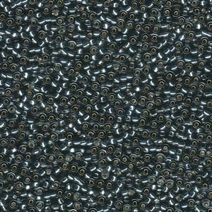 Japanese Miyuki Glass Seed Bead Size 11 - Grey - Silver Lined