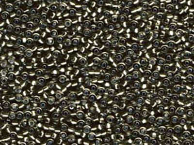 Japanese Miyuki Glass Seed Bead Size 11 - Light Grey - Silver Lined