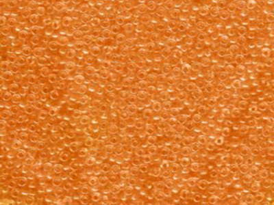 Japanese Miyuki Glass Seed Bead Size 11 - Orange - Transparent Finish