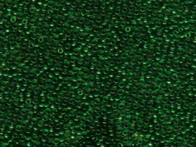 Japanese Miyuki Glass Seed Bead Size 11 - Dark Green - Transparent Finish