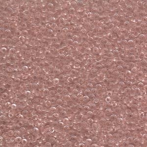 Japanese Miyuki Glass Seed Bead Size 11 - Light Tea Rose - Transparent Finish