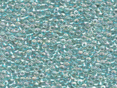 Japanese Miyuki Glass Seed Bead Size 11 - Sea Foam AB - Color Lined Iridescent Finish