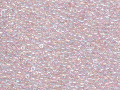 Japanese Miyuki Glass Seed Bead Size 11 - Pale Pink AB - Transparent Iridescent Finish