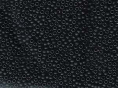 Japanese Miyuki Glass Seed Bead Size 11 - Black - Opaque Matte Finish