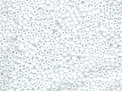Japanese Miyuki Glass Seed Bead Size 11 - White - Opaque Finish