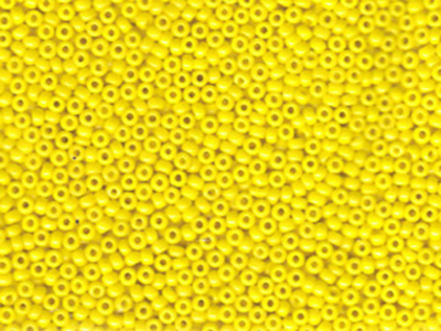 Japanese Miyuki Glass Seed Bead Size 11 - Yellow - Opaque Finish