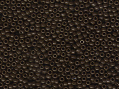 Japanese Miyuki Glass Seed Bead Size 11 - Brown - Opaque Finish