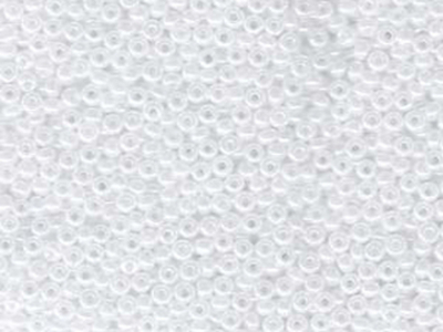 Japanese Miyuki Glass Seed Bead Size 11 - White - Ceylon Finish