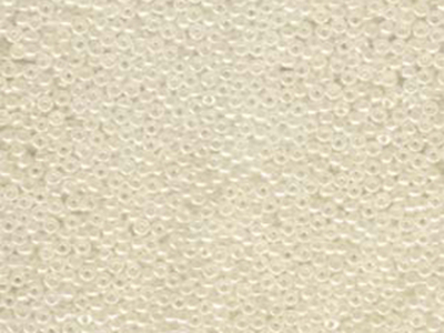 Japanese Miyuki Glass Seed Bead Size 11 - Ivory - Ceylon Finish