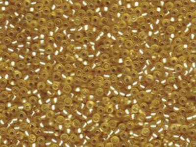 Japanese Miyuki Glass Seed Bead Size 11 - Gold - Silver Lined Semi-matte Finish