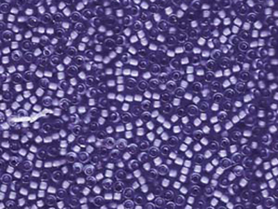 Japanese Miyuki Glass Seed Bead Size 11 - Light Amethyst with Violet - Color Lined Semi-matte Finish