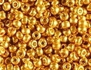 Japanese Miyuki Glass Seed Bead Size 11 - Yellow Gold Duracoat - Galvanized Finish