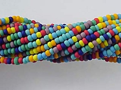 Czech Glass Seed Bead Size 11 - Mixed Colors - Opaque Matte Finish