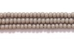 Czech Glass Seed Bead Size 11 - Grey - Opaque Finish