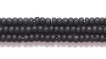 Czech Glass Seed Bead Size 11 - Black - Opaque Matte Finish
