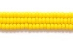 Czech Glass Seed Bead Size 11 - Dark Yellow - Opaque Finish