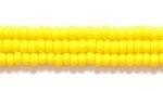 Czech Glass Seed Bead Size 11 - Dark Yellow- Opaque Matte Finish