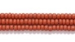 Czech Glass Seed Bead Size 11 - Light Brown - Opaque Matte Finish