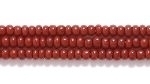 Czech Glass Seed Bead Size 11 - Medium Brown - Opaque Finish