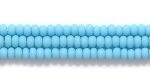 Czech Glass Seed Bead Size 11 - Turquoise Blue - Opaque Matte Finish