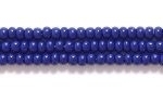 Czech Glass Seed Bead Size 11 - Navy Blue - Opaque Finish