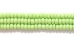 Czech Glass Seed Bead Size 11 - Pale Green - Opaque Finish