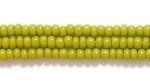 Czech Glass Seed Bead Size 11 - Olive Green - Opaque Finish