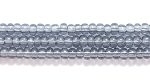 Czech Glass Seed Bead Size 11 - Grey - Transparent Finish