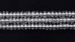 Czech Glass Seed Bead Size 11 - Crystal - Transparent Finish