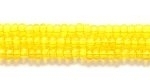 Czech Glass Seed Bead Size 11 - Yellow - Transparent Finish