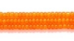 Czech Glass Seed Bead Size 11 - Medium Orange - Transparent Finish