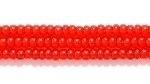 Czech Glass Seed Bead Size 11 - Ruby Red - Transparent Finish