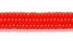 Czech Glass Seed Bead Size 11 - Ruby Red - Transparent Finish